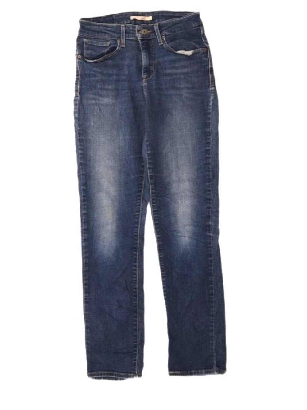 Womens Levi's Mid Rise Skinny Dark Blue Jeans Size 12 31X30 2013 style 58575